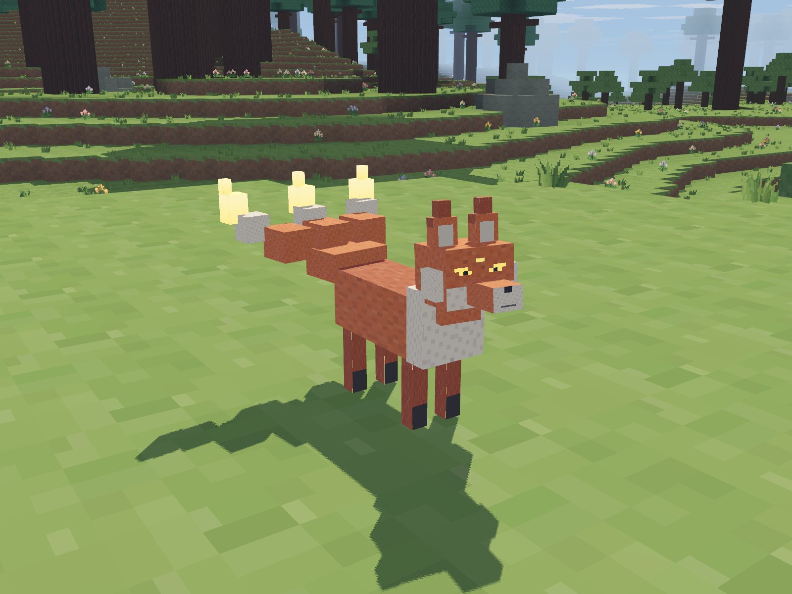 A kitsuna, the spirit fox that follows you.
