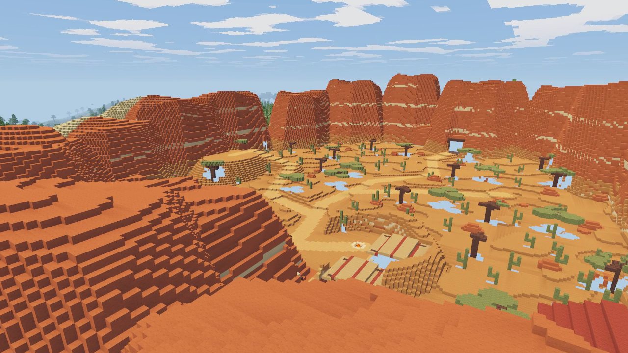 Over the mesa terraces.