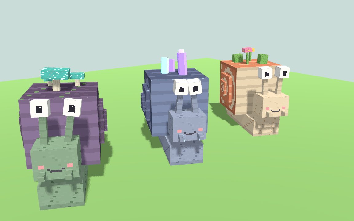 Shellbacks: bloomback, gemback and glowcap.